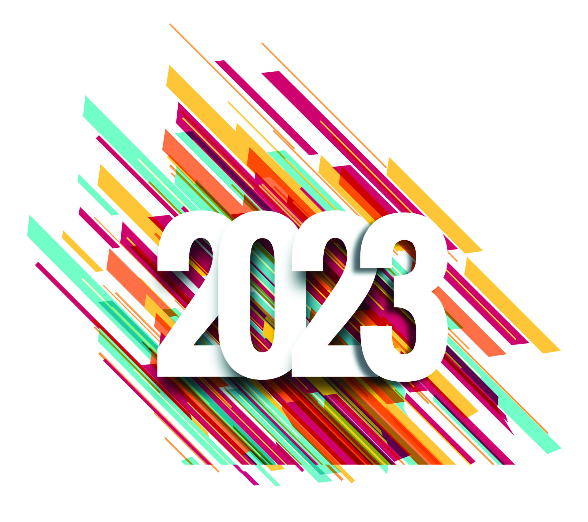 New year 2023 holiday card celebration holiday background